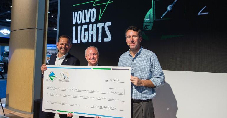 Volvo receives check