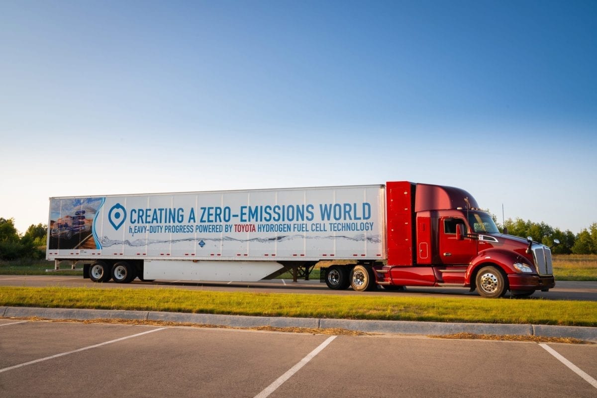 Toyota Hydrogen Truck at Port of LA