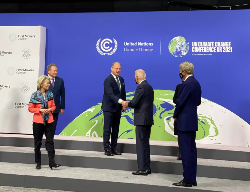 5 people on stage at COP 27 event